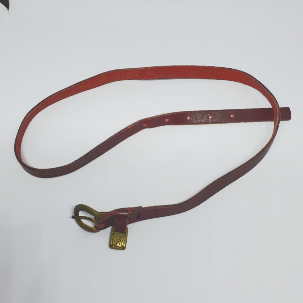 Vintage Elizabeth Arden Thin Leather Belt